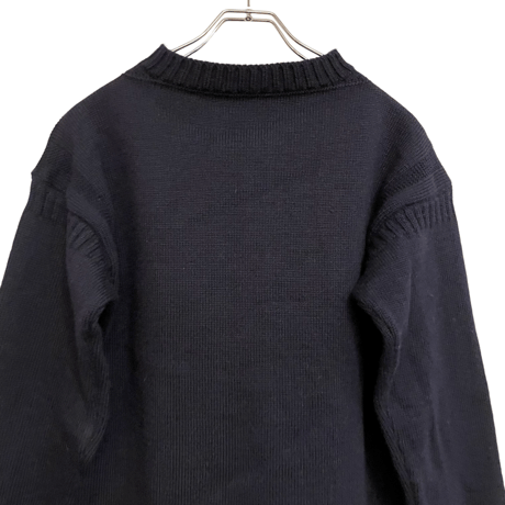 USED VINTAGE GURNSEY WOOLENS  SWEATER ”MADE IN ENGLAND”