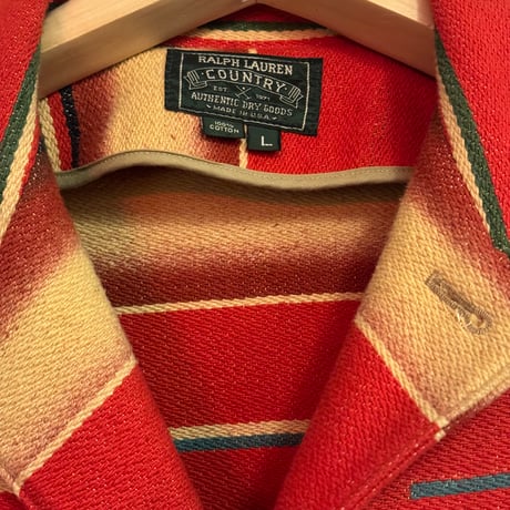 USED VINTAGE MADE IN USA  POLO COUNTRY RUG JACKET
