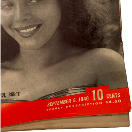 VINTAGE BOOK (USED)  LIFE MAGAZINE 1940 SEPTEMBER