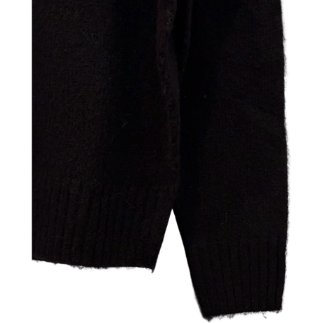 新品　J CREW WOOL BLACK CREWNECK SWEATER
