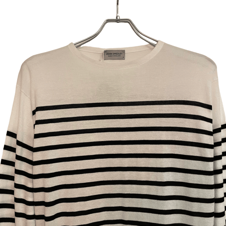 新品　JOHN SMEDLEY BOATNECK KNIT  100% SEAISLAND COTTON  "MADE IN ENGLAND"
