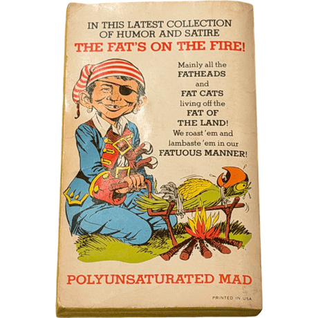 VINTAGE BOOK (USED) MAD MAGAZINE 1972