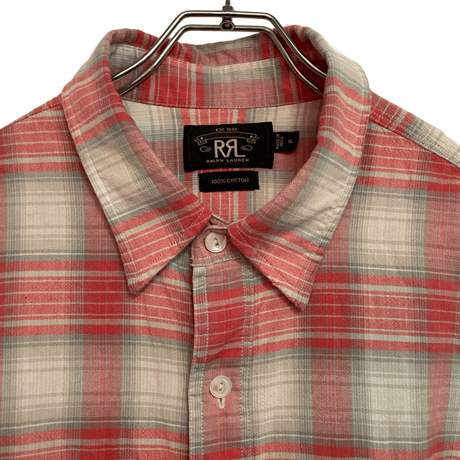 USED   DOUBLE RL CHECK SHIRTS