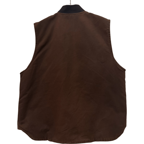 USED  CARHARTT CANVAS DUCK VEST MADE IN USA