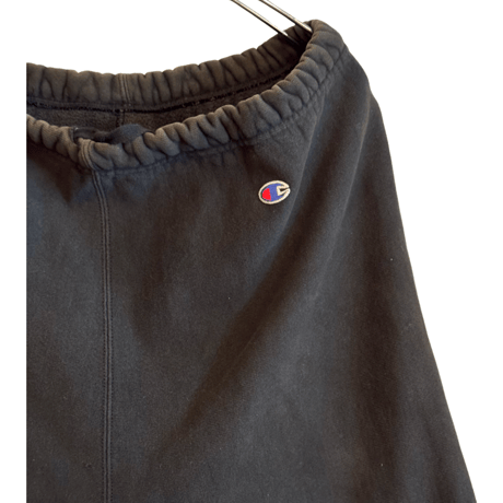 USED 90s CHAMPION REVERSWEAVE ”BLACK” CUT OFF PANTS