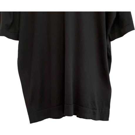 新品　JOHN SMEDLEY S/S  CREWNECK KNIT BLACK  100% SEA ISLAND COTTON  "MADE IN ENGLAND"