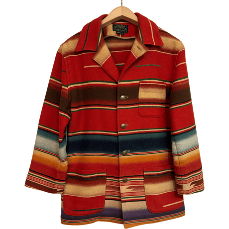USED VINTAGE MADE IN USA  POLO COUNTRY RUG JACKET