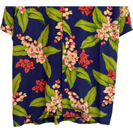 USED VINTAGE   POLO RALPH LAUREN S/S OPEN COLLAR SHIRTS "CALDWELL"