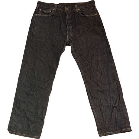 USED US Levi's 501 BLACK DENIM
