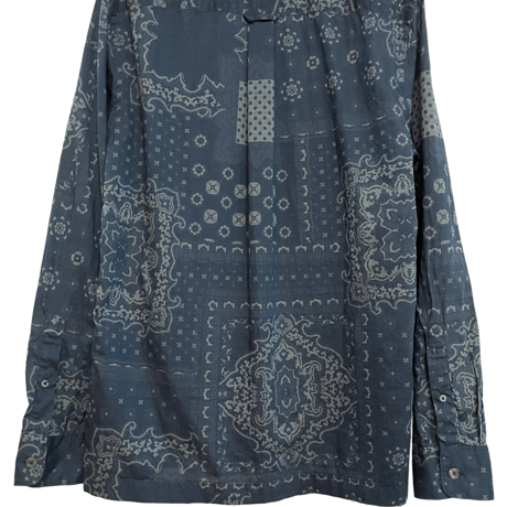 新品　TODD SNYDER BANDANA PRINT SHIRTS INDIGO DYE