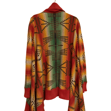 USED Polo Ralph Lauren   NAITIVE KNIT SHAWL