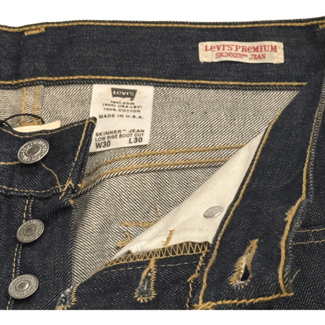新品 NEW (DEAD STOCK)　 US LEVI'S PREMIUM MADE IN USA SLIM BOOTSCUT JEANS