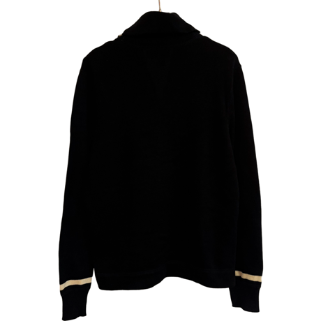 USED  POLO RUGBY "SKULL" SHAWL SWEATER CARDIGAN