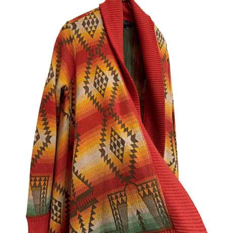 USED Polo Ralph Lauren   NAITIVE KNIT SHAWL