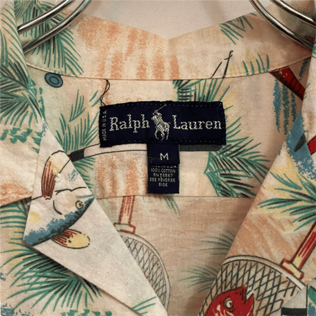 USED 80s Ralph Lauren HAWAIIAN SHIRTS MADE IN USA