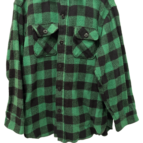 USED　VINTAGE 1960s YORKE BLOCK CHECK WOOL SHIRTS