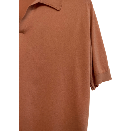 新品　JOHN SMEDLEY S/S  KNIT SHIRTS  ROSEBUD  100% SEA ISLAND COTTON  "MADE IN ENGLAND"