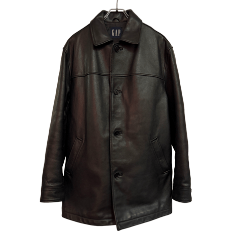 USED "OLD" GAP LEATHER CAR COAT