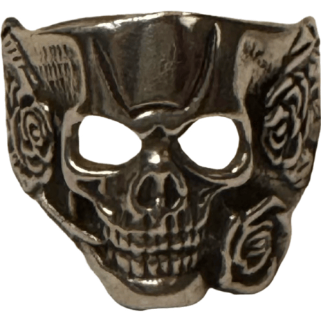 USED SILVER SKULL RING