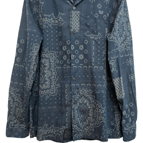 新品　TODD SNYDER BANDANA PRINT SHIRTS INDIGO DYE