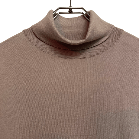 新品　JOHN SMEDLEY TURTLENECK KNIT  100% SEA ISLAND COTTON PINK DAWN  "MADE IN ENGLAND"