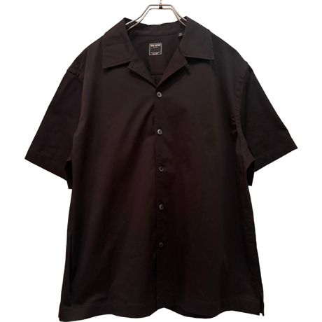 新品　TODD SNYDER RELAXFIT BLACK SATIN CAMP SHIRTS