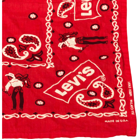 VINTAGE Levi's BANDANA MADE IN USA