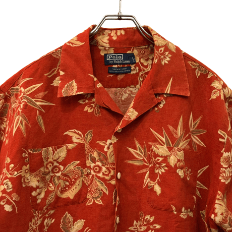 USED VINTAGE   POLO RALPH LAUREN S/S OPEN COLLAR SHIRTS