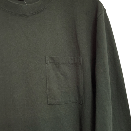 新品　J CREW L/S POCKET TSHIRTS COTTON JERSEY