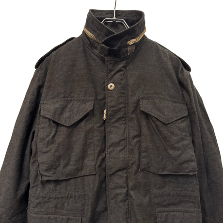 USED  US MILITARY M65 FIELD JACKET S-XS BLACK OVER DYED