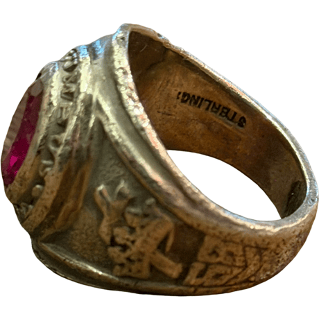 VINTAGE 1968 SCHOOL RING 925 SILVER