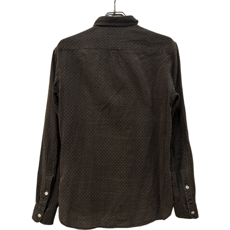 USED   DOUBLE RL POLKA DOT SHIRTS BLACK×GOLD