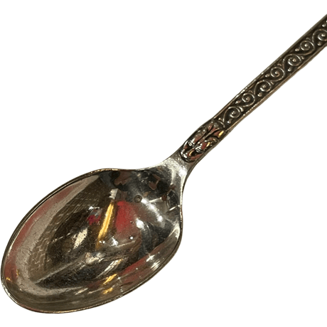 USED ANTIQUE 1937 GEORGE VI CORONATION SPOON MADE IN ENGLAND  #1