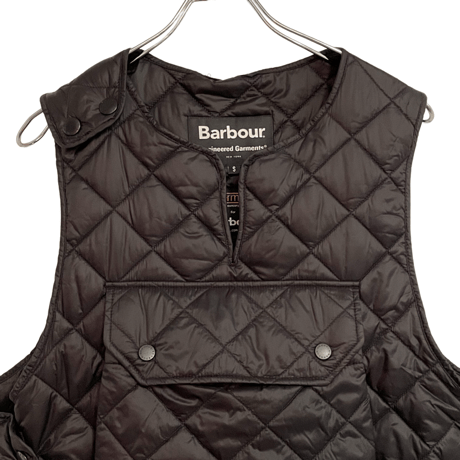 新品　BABOUR QUILTED VEST BLACK