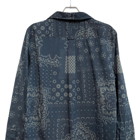 新品　TODD SNYDER BANDANA PRINT SHIRTS INDIGO DYE