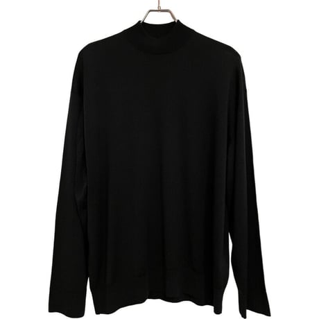 新品　JOHN SMEDLEY MOCNECK KNIT ビッグシルエット  100% WOOL  "MADE IN ENGLAND"