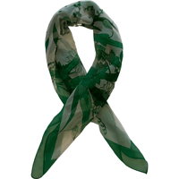 USED FLORAL see through　SCARF