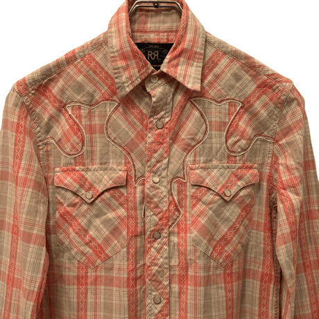 USED   DOUBLE RL CHECK WESTERN SHIRTS