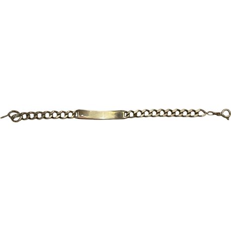 VINTAGE SILEVER ID BRACELET