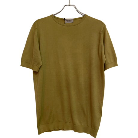新品　JOHN SMEDLEY S/S  CREWNECK  KNIT DYED COTTON  "MADE IN ENGLAND"