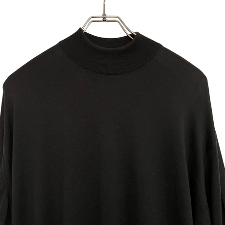 新品　JOHN SMEDLEY MOCNECK KNIT ビッグシルエット  100% WOOL  "MADE IN ENGLAND"