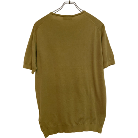 新品　JOHN SMEDLEY S/S  CREWNECK  KNIT DYED COTTON  "MADE IN ENGLAND"