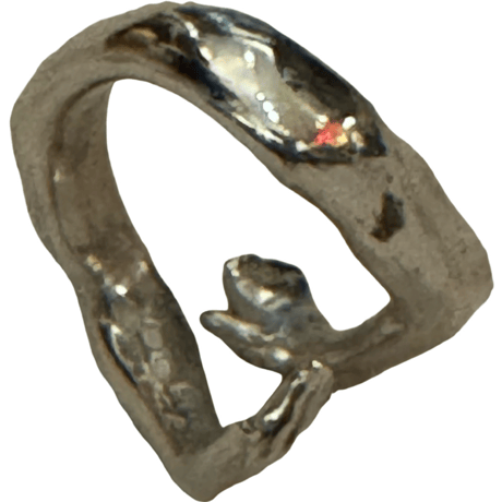 新品　NEW STERLING SILVER  ”HUG” RING #2