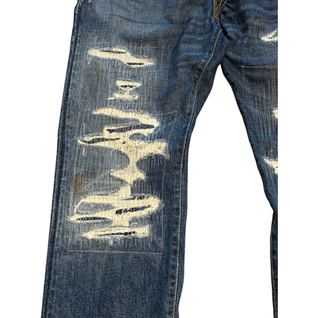 USED DOUBLE RL SLIM FIT DENIM