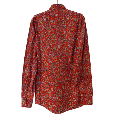 USED RALPH LAUREN PURPLE LABEL FLORAL SHIRTS MADE IN ITALY