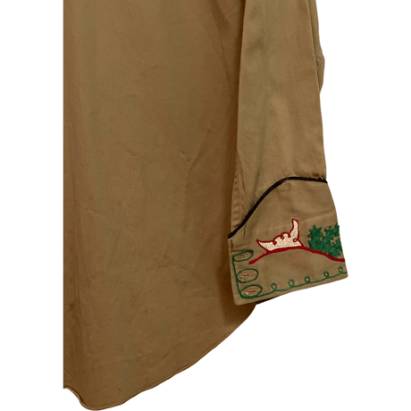 VINTAGE CT-TWILL WESTERN SHIRTS　"BOOTS&BUFFALO SKULL"