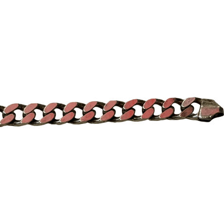 VINTAGE　SILVER　CURB CHAIN BRACELET