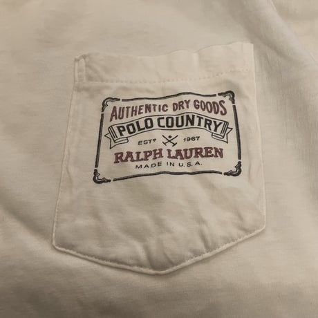 USED POLO COUNTRY POCKET  TSHIRTS　MADE IN USA