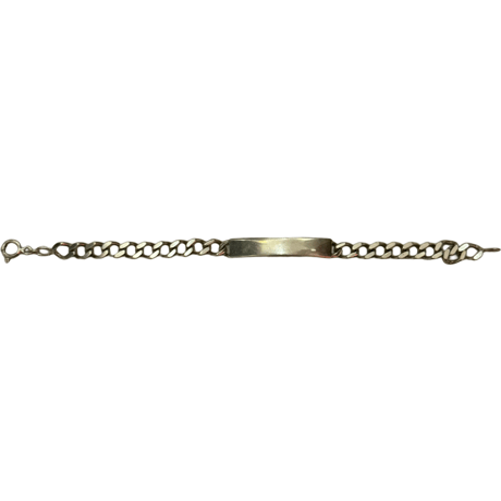 VINTAGE SILEVER ID BRACELET