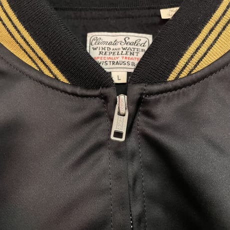 新品 Levi's vintage clothing (LVC)BLACK VARSITY JACKET